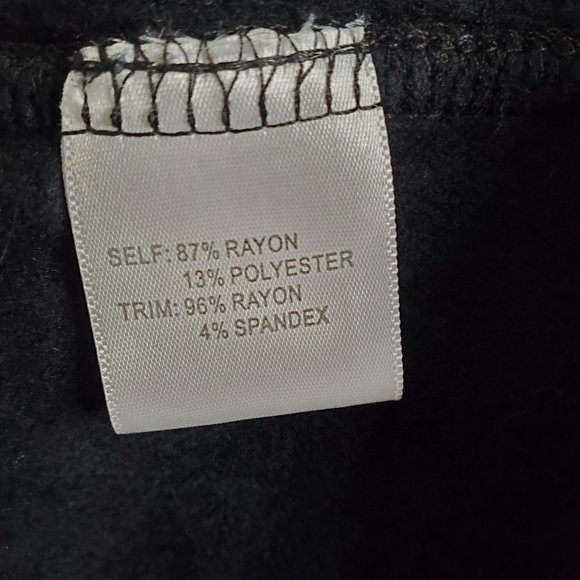 Jane + Delancey Size 1X Sweater Super Soft Jersey Knit Fleece Lined Shimmer Blac - Picture 5 of 9